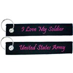 KEYCHAIN-I LOVE MY SOLDER (5.5X1) BLK