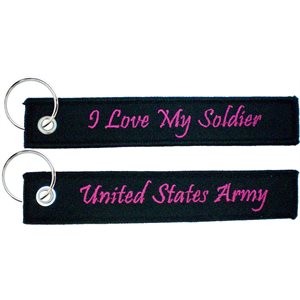 KEYCHAIN-I LOVE MY SOLDER (5.5X1) BLK