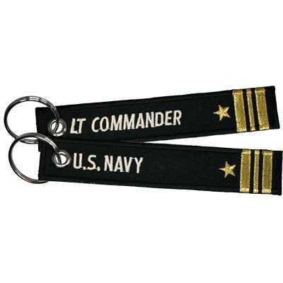 KEYCHAIN-US NAVY LT COMMANDER