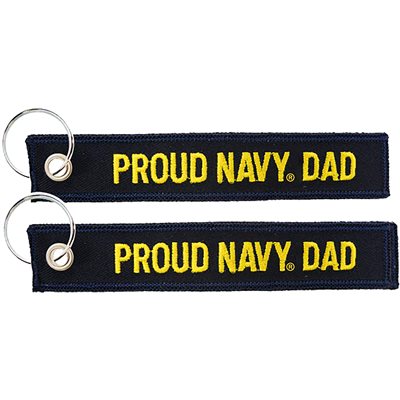 KEYCHAIN-USN PROUD NAVY DAD