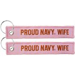 KEYCHAIN-PROUD NAVY WIFE