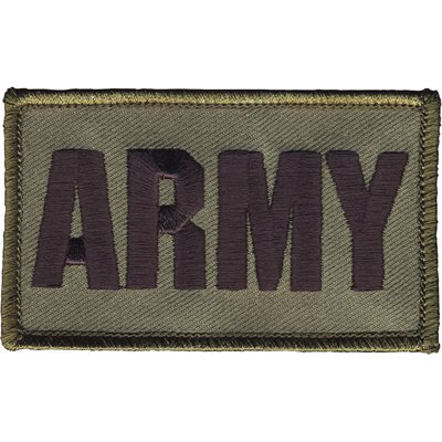 PAT-ARMY ODGRN / 2PIECE (H&L) ATTCH2X3"[LX18]@