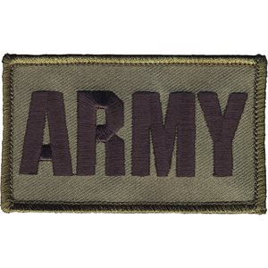 PAT-ARMY ODGRN / 2PIECE (H&L) ATTCH2X3"[LX18]@