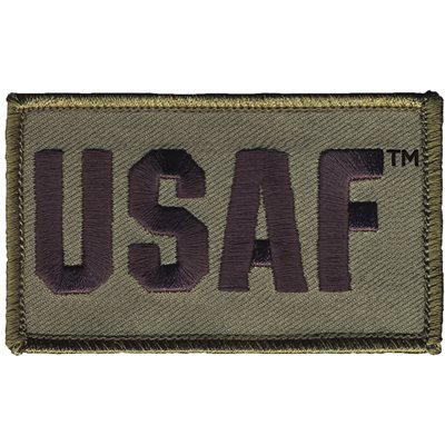 PAT-USAF ODGRN / 2PIECE (H&L) ATTCH2X3"[LX18]@