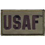 PAT-USAF ODGRN / 2PIECE (H&L) ATTCH2X3"[LX18]@