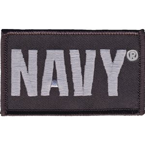 PAT-NAVY BLK / 2PIECE (H&L) ATTCH2X3" (LX) @