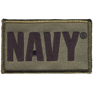 PAT-NAVY ODGRN / 2PIECE (H&L) ATTCH2X3" (LX) @