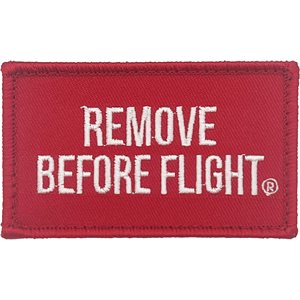 PAT-REMOVE BEFORE FLIGHT (RED) / 2PIECE (H&L) ATTCH2X3"[LX18]