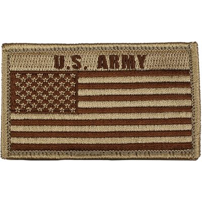 PAT-US ARMY W / FLAG (TAN H&L)@