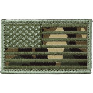 PAT-AMERICAN FLAG (OD CAMO) (H&L)[LX18]