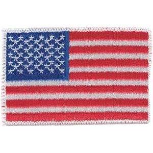 PAT- AMERICAN FLAG (H&L) 1.5 x 2.5 SMALLER