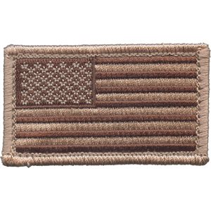 PAT- AMERICAN FLAG ( SAND) (H&L) 1.5 x 2.5 SMALLER