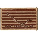 PAT- DONT TREAD ON ME (SAND)  (H&L) 1.5 x 2.5[DX19]