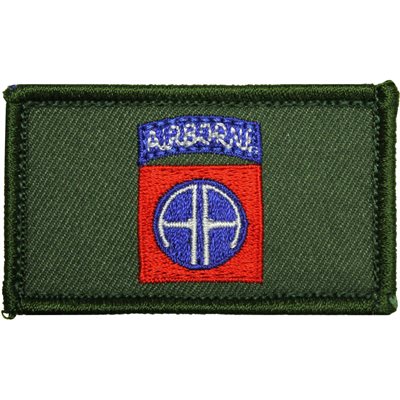 PAT-82ND AIRBORNE ODGRN (H&L) 1.5 x 2.5