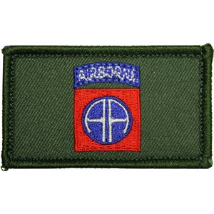 PAT-82ND AIRBORNE ODGRN (H&L) 1.5 x 2.5