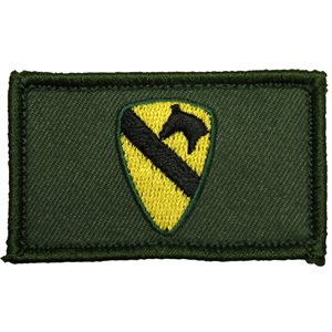 PAT- 1ST CAVALRY ODGRN (H&L) 1.5 x 2.5