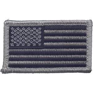 PAT- AMERICAN FLAG(NAVY BLUE) (H&L) 1.5 x 2.5