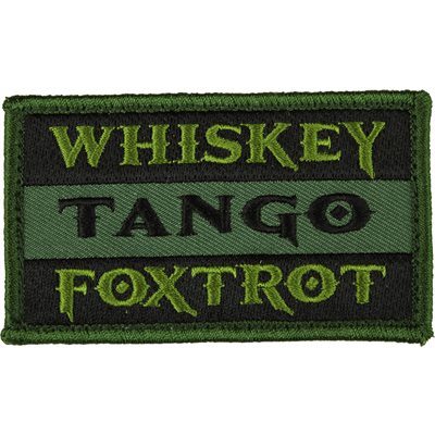 PAT- WHISKEY / TANGO / FOXTROT ODGRN (H&L)