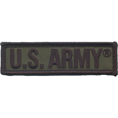 PAT-US ARMY BACK PANEL STRIP ODGRN (3.75 X 1) H & L@