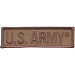 PAT-US ARMY BACK PANEL STRIP KHAKI (3.75 X 1) H & L@