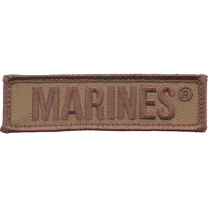 PAT-MARINES BACK PANEL STRIP KHAKI (3.75 X 1) H & L@