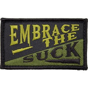 PAT- EMBRACE THE SUCK BLACK (H&L) (LX)