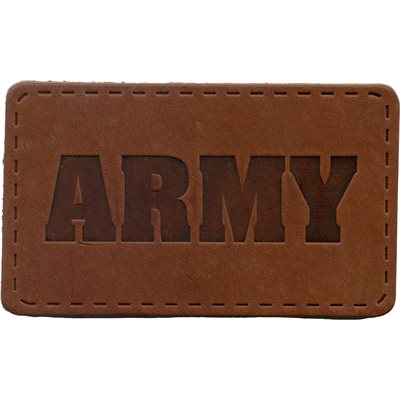 PAT-ARMY LEATHER PATCH HEAT SEAL@