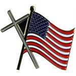 PIN-FLAG WITH CROSS