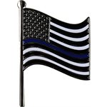 PIN-THIN BLUE LINE FLAG (NOT FOR AAFES)