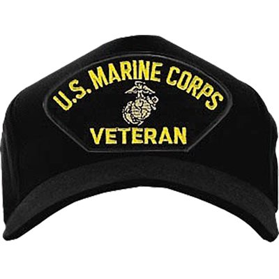 W / U.S.MARINE CORPS VET(G&A)BLK.- (LX) EGA@