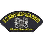 W / U.S.NAVY D.SEA DIVE W / HELMET / SEA HORSES @