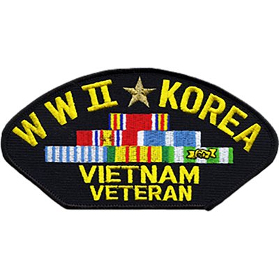 W / WWII*KOREA VIETNAM W / 6 RIB