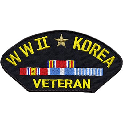 W / WWII*KOREA VETERAN W / RIBB