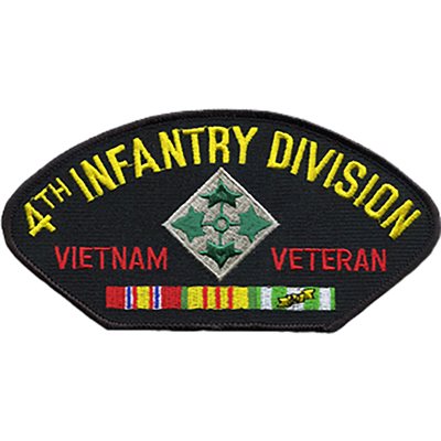 W / 4TH INFANTRY DIV VIET(BLK) @