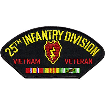 W / 25TH INFANTRY DIV VIET(BLK) @