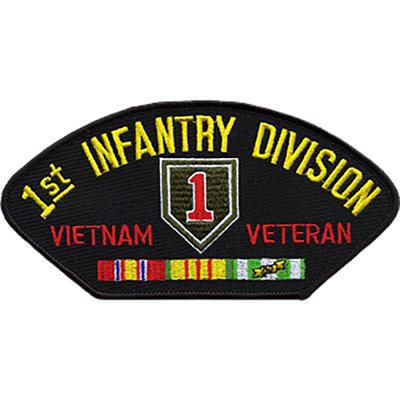 W / 1ST INFANTRY DIV VIET(BLK)@