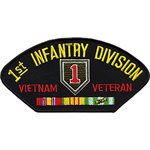 W / 1ST INFANTRY DIV VIET(BLK)@