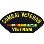 W / COMBAT VETERAN VIETNAM RIB