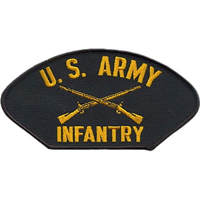 W / U.S.ARMY INFANTRY(BLK)@