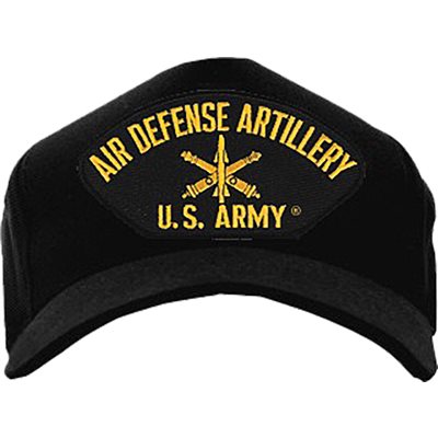 W / AIR DEFENSE ARTILLERY U.S. ARMY (BLK) @