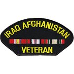 W / IRAQ AFGAHAN VET W / RIB(BLK)