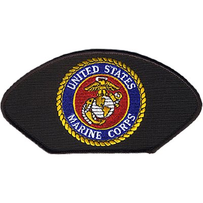 W / US MARINES CIRCLE LOGO(BLK)-@