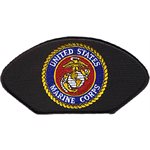 W / US MARINES CIRCLE LOGO(BLK)-@